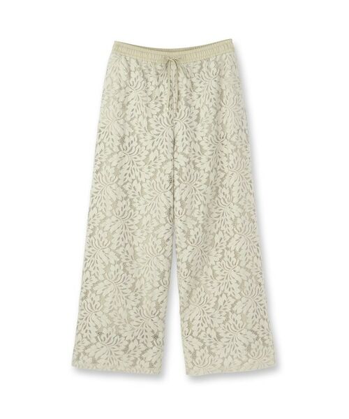 UNTITLED / アンタイトル パンツ | フラワーレースワイドパンツ | 詳細1