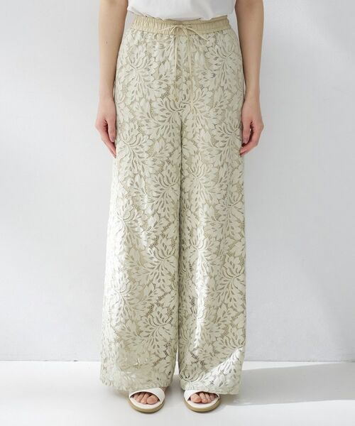 UNTITLED / アンタイトル パンツ | フラワーレースワイドパンツ | 詳細10