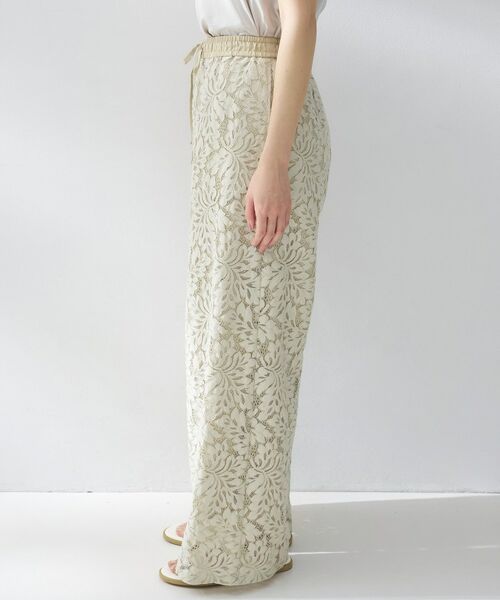 UNTITLED / アンタイトル パンツ | フラワーレースワイドパンツ | 詳細11