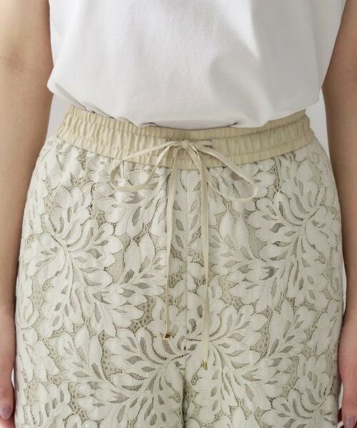 UNTITLED / アンタイトル パンツ | フラワーレースワイドパンツ | 詳細13