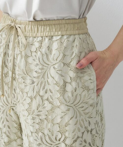 UNTITLED / アンタイトル パンツ | フラワーレースワイドパンツ | 詳細15
