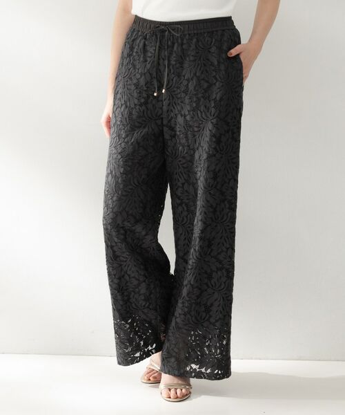 UNTITLED / アンタイトル パンツ | フラワーレースワイドパンツ | 詳細2