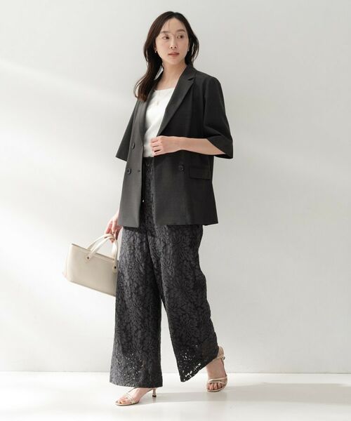 UNTITLED / アンタイトル パンツ | フラワーレースワイドパンツ | 詳細3