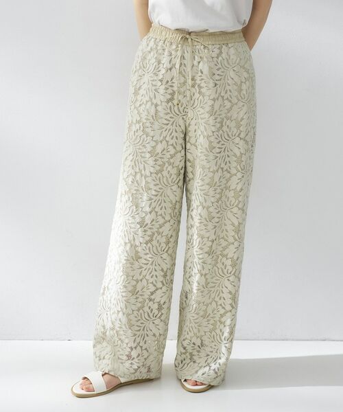 UNTITLED / アンタイトル パンツ | フラワーレースワイドパンツ | 詳細6