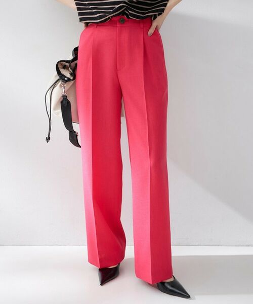 UNTITLED / アンタイトル パンツ | スラブワイドパンツ（ピンク(073)）