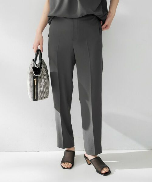 UNTITLED / アンタイトル パンツ | リラックステーパードパンツ（チャコールグレー(014)）