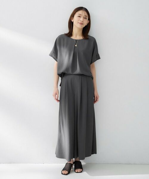 UNTITLED / アンタイトル ショート・ハーフ・半端丈パンツ | リラックスガウチョパンツ | 詳細3