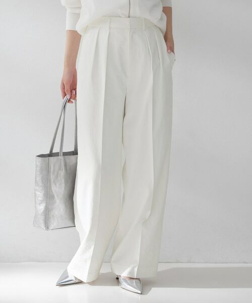 UNTITLED / アンタイトル パンツ | クリーンワイドパンツ(オフホワイト(003))