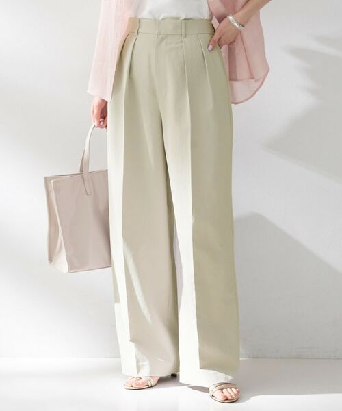 UNTITLED / アンタイトル パンツ | クリーンワイドパンツ(グレー(012))