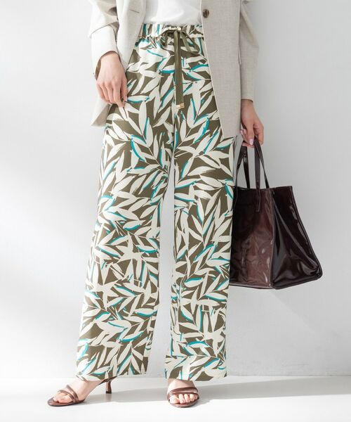 UNTITLED / アンタイトル パンツ | ボタニカルリーフパンツ(カーキ(127))