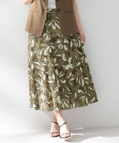 UNTITLED / アンタイトル スカート | フラワープリントスカート