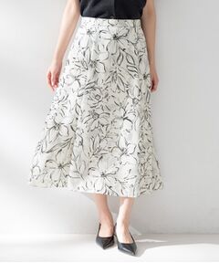 UNTITLED / アンタイトル スカート | フラワープリントスカート