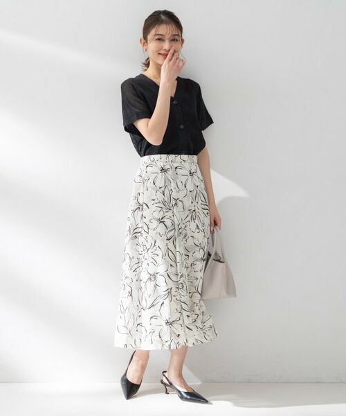 UNTITLED / アンタイトル スカート | フラワープリントスカート | 詳細7