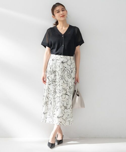 UNTITLED / アンタイトル スカート | フラワープリントスカート | 詳細8
