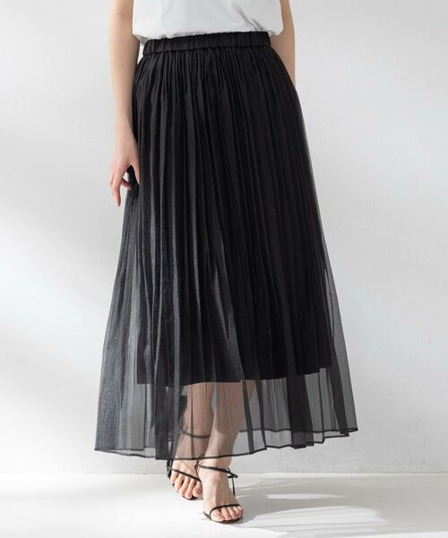 UNTITLED / アンタイトル スカート | エアリーシアープリーツスカート | 詳細2