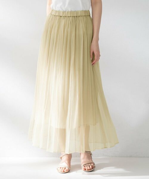 UNTITLED / アンタイトル スカート | エアリーシアープリーツスカート | 詳細6