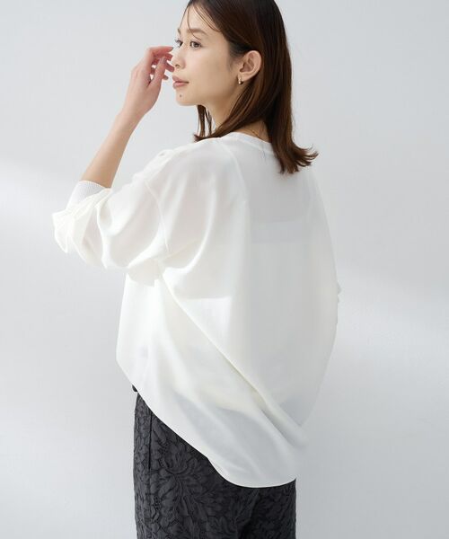 UNTITLED / アンタイトル シャツ・ブラウス | リッチジョーゼットブラウス（オフホワイト(003)）