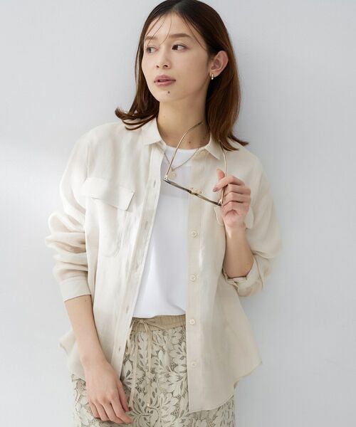 UNTITLED / アンタイトル シャツ・ブラウス | ドライタッチシャツ（グレージュ(050)）