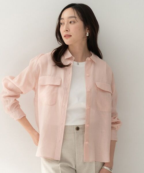 UNTITLED / アンタイトル シャツ・ブラウス | ドライタッチシャツ（ライトピンク(070)）