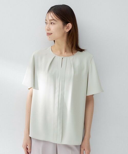 UNTITLED / アンタイトル シャツ・ブラウス | ジョーゼットミニマルブラウス | 詳細18