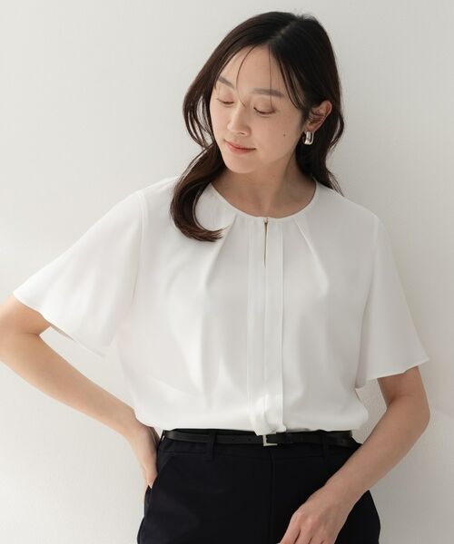 UNTITLED / アンタイトル シャツ・ブラウス | ジョーゼットミニマルブラウス | 詳細3