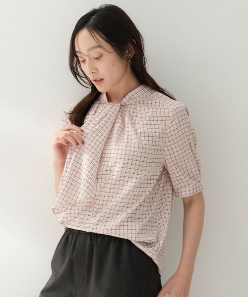 UNTITLED / アンタイトル シャツ・ブラウス | ジオメボウタイブラウス（ピンク(171)）