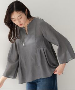 UNTITLED / アンタイトル シャツ・ブラウス | ドライタッチキーネックブラウス