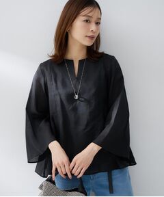 UNTITLED / アンタイトル シャツ・ブラウス | ドライタッチキーネックブラウス