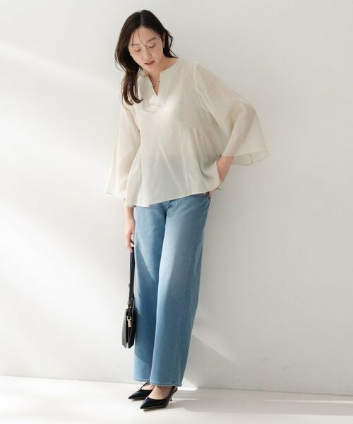 UNTITLED / アンタイトル シャツ・ブラウス | ドライタッチキーネックブラウス | 詳細11