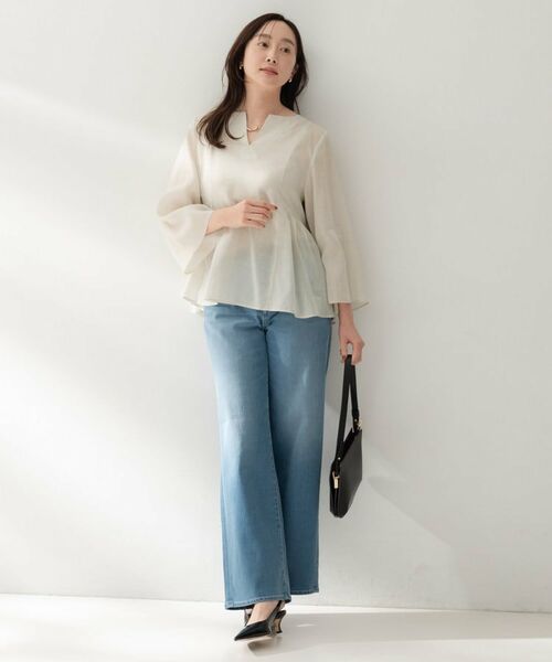 UNTITLED / アンタイトル シャツ・ブラウス | ドライタッチキーネックブラウス | 詳細12