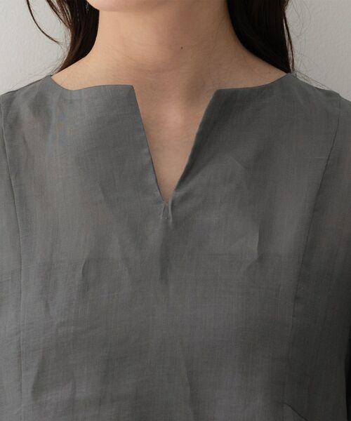 UNTITLED / アンタイトル シャツ・ブラウス | ドライタッチキーネックブラウス | 詳細17