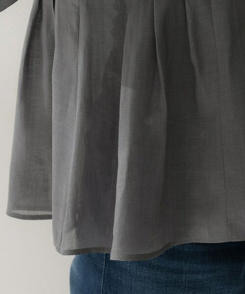 UNTITLED / アンタイトル シャツ・ブラウス | 【接触冷感/程よい透け感】ドライタッチキーネックブラウス | 詳細21