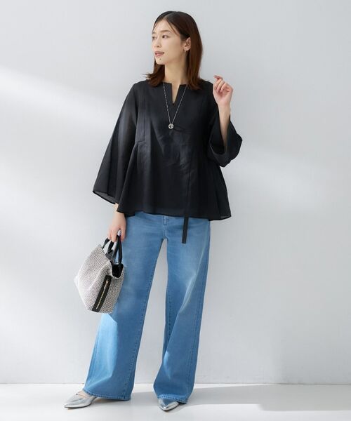 UNTITLED / アンタイトル シャツ・ブラウス | ドライタッチキーネックブラウス | 詳細8