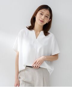 UNTITLED / アンタイトル シャツ・ブラウス | リラックスキーVネックブラウス