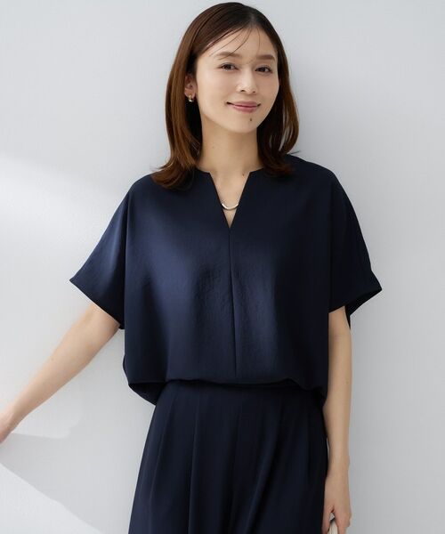 UNTITLED / アンタイトル シャツ・ブラウス | リラックスキーVネックブラウス | 詳細26