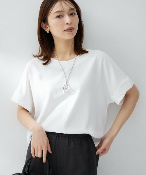 UNTITLED / アンタイトル シャツ・ブラウス | 前後2WAYリラックスブラウス（オフホワイト(003)）