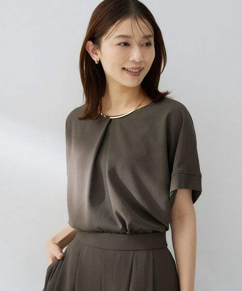 UNTITLED / アンタイトル シャツ・ブラウス | 前後2WAYリラックスブラウス（ブラウン(043)）