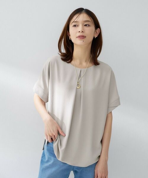 UNTITLED / アンタイトル シャツ・ブラウス | 前後2WAYリラックスブラウス（ベージュ(052)）
