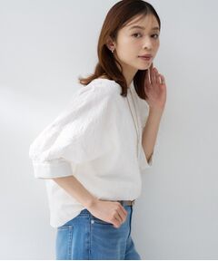 UNTITLED / アンタイトル シャツ・ブラウス | ジャカードボートネックブラウス