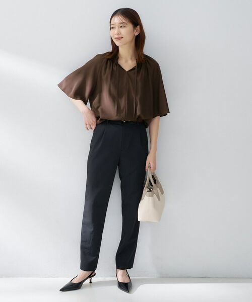 UNTITLED / アンタイトル シャツ・ブラウス | シルキーシフォンブラウス | 詳細11