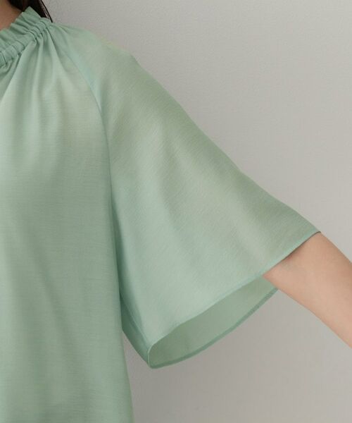 UNTITLED / アンタイトル シャツ・ブラウス | 【シアー/首元フリル】シルキーシフォンブラウス | 詳細21