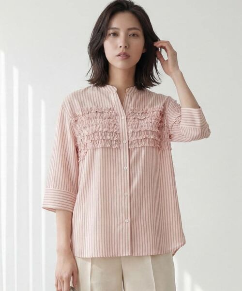 UNTITLED / アンタイトル シャツ・ブラウス | フロントフリルブラウス(ライトピンク(670))