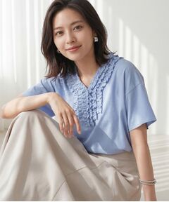 UNTITLED / アンタイトル シャツ・ブラウス | Vネックフリルブラウス