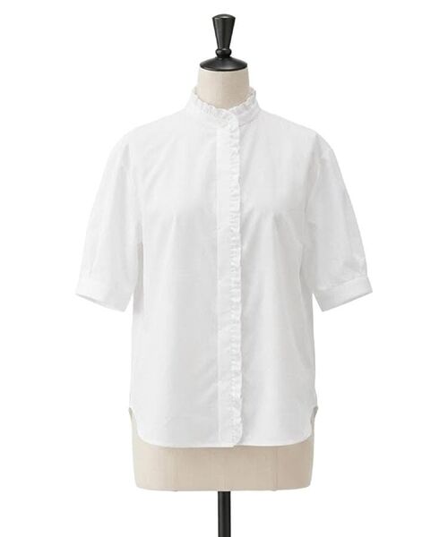 UNTITLED / アンタイトル シャツ・ブラウス | スタンドカラーフリルブラウス | 詳細1