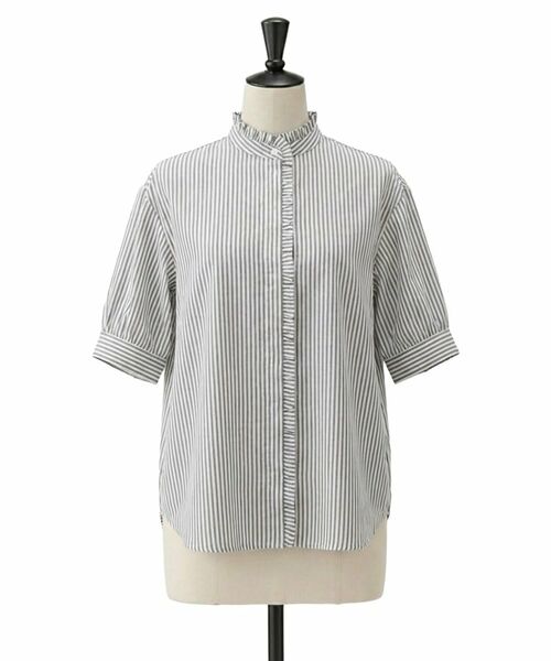 UNTITLED / アンタイトル シャツ・ブラウス | スタンドカラーフリルブラウス | 詳細4