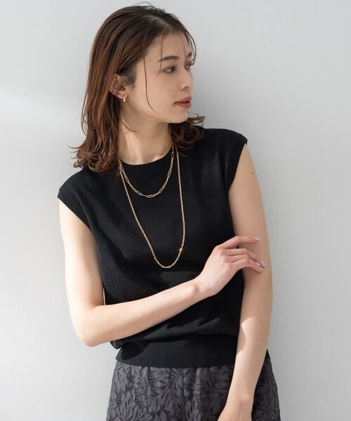 UNTITLED / アンタイトル ニット・セーター | 【TRADITIONAL WEATHERWEAR】ニットベスト（ブラック(019)）