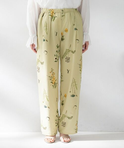 UNTITLED / アンタイトル パンツ | 【Liyoca】ボタニカルプリントイージーパンツ | 詳細10