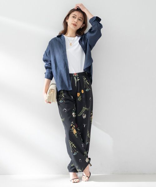 UNTITLED / アンタイトル パンツ | 【Liyoca】ボタニカルプリントイージーパンツ | 詳細3