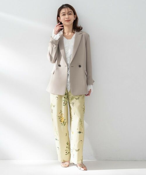 UNTITLED / アンタイトル パンツ | 【Liyoca】ボタニカルプリントイージーパンツ | 詳細7