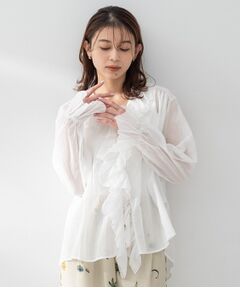 UNTITLED / アンタイトル シャツ・ブラウス | 【Liyoca】コットンシフォンフリルブラウス